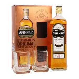 Bushmills 1l 40% + 2 skla 