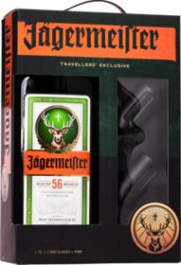 Jagermeister 1,75l 35% +2skla+pump  