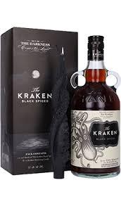 Kraken Black Spiced 1,0l 40% +svíčka GB