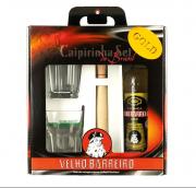 Velho Barreiro Caipirinha Gold Set 0,7l 39% +2skla