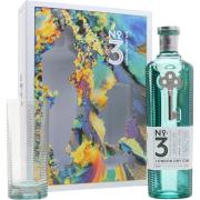 No.3 London Dry 0,7l 46% + sklo GB 