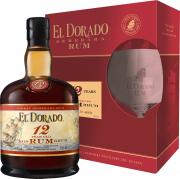 Rum El Dorado 12YO 0,7l 40% + 1 sklo 
